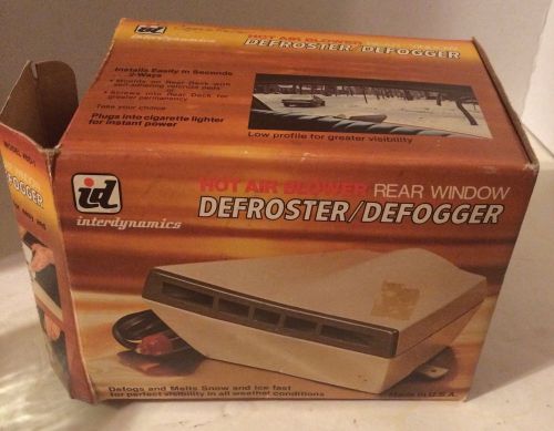 Vintage interdynamics electronic rear window defroster &amp; defogger made in usa