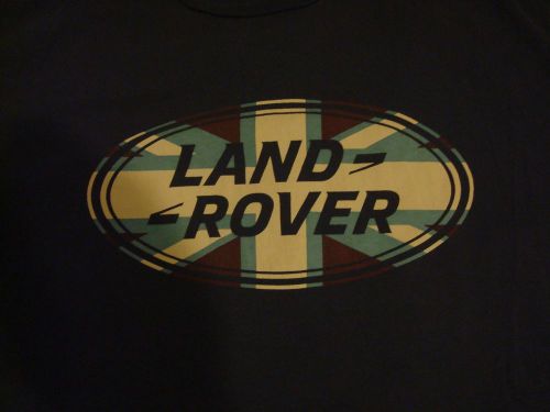Women&#039;s official licensed land rover gray blue t shirt x-large