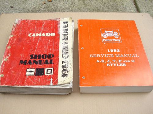 1983 chevrolet camaro shop manual set