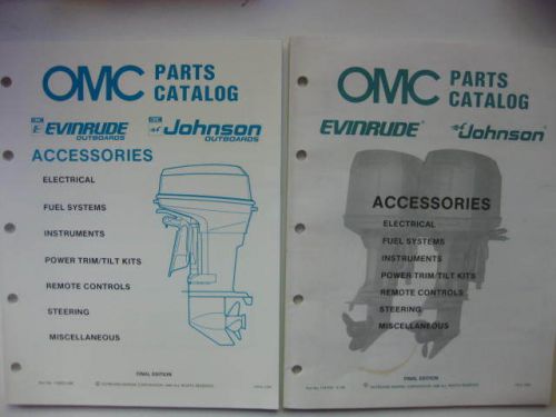 1988 - 1989 omc accessories parts catalog johnson-evinrude outboar motors.