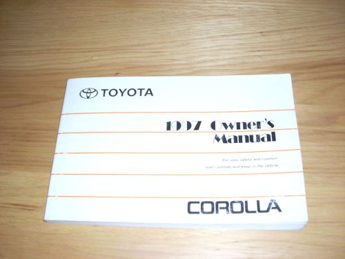 1997 toyota corolla owners manual