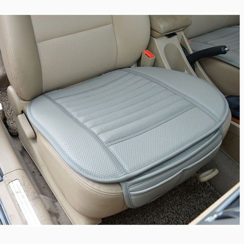 Car bamboo charcoal leather seats cushion breathable therapy padded cover pad