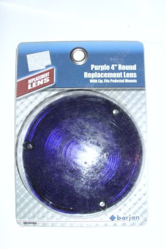 Barjan 049-3437024 purple 3&#034; round replacement lens new