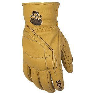 Black brand pinstripe mens gloves tan/brown/yellow