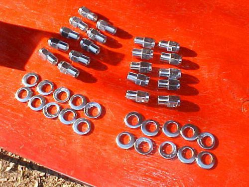 20 cragar/others uni-lug mag wheel 3/4 shank lug nuts &amp; offset washers,1/2 x 20