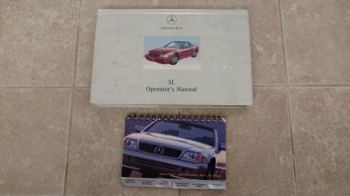 Mercedes sl r129 operator&#039;s / owner&#039;s manual 500 600 sl500 sl600 book 1998
