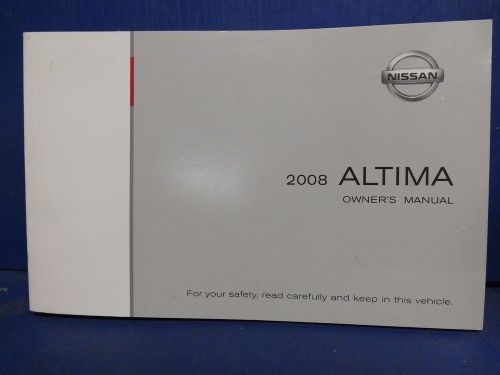 2008 nissan altima owners manual genuine oem ee254