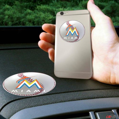 Fanmats - 2 pairs of mlb miami marlins dashboard phone grips 13095