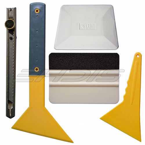 Pro window film tinting tools kit, teflon / slim foot handle/ 3m squeegee, knife