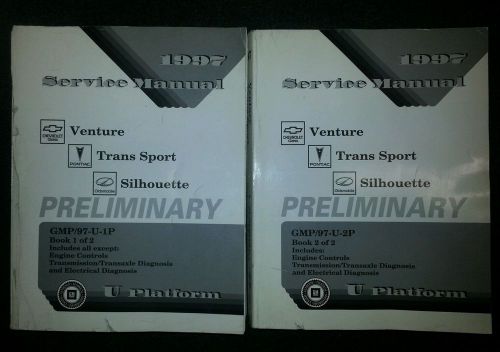 1997 chev venture/pont trans sport/olds silhouette factory service manuals 2 vol