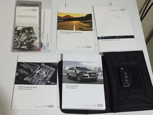 2013 audi q7 owners manual, full set of books and extra remote