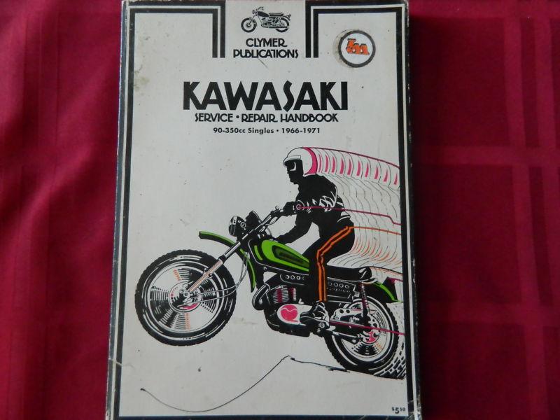 1966-1971 kawasaki service repair clymer manual 90-350cc singles cr 1971