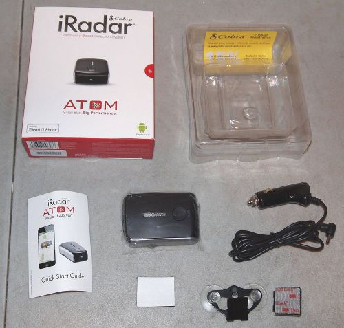 New!! cobra #irad900 iradar atom bluetooth radar detector for iphone &amp; android