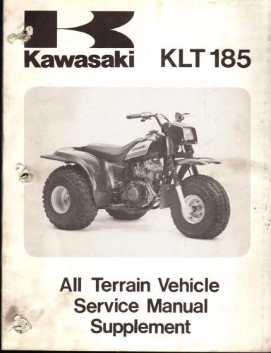 1986 kawasaki atv 3 wheeler  klt 185 service manual supplement (416)
