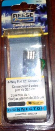 Reese 4 way flat 12&#034; connector trailer wiring kit 74124