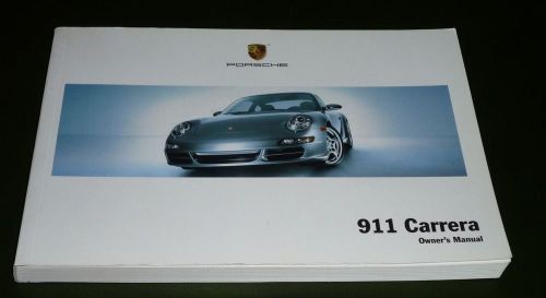 2005 porsche 911 carrera owners manual 997 05 new