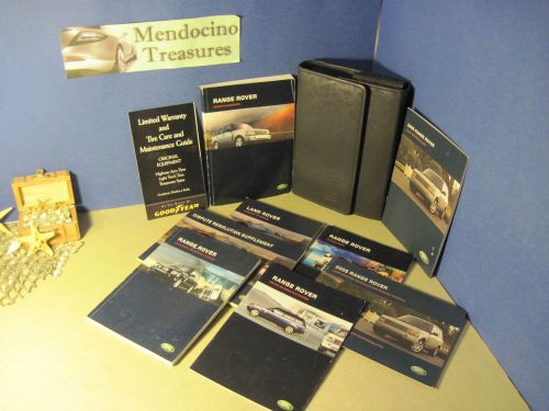 2005 land rover full size range rover owners manual navigation manual and case