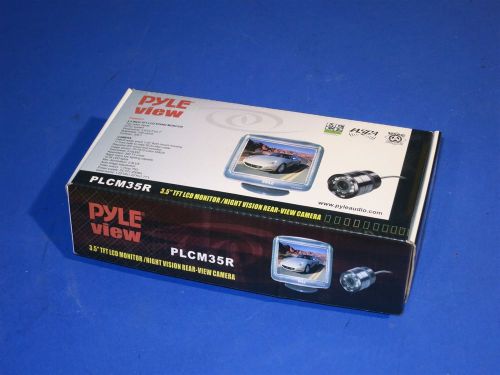 Pyle car audio plcm35r new 3.5&#034; tft lcd digital monitor backup camera