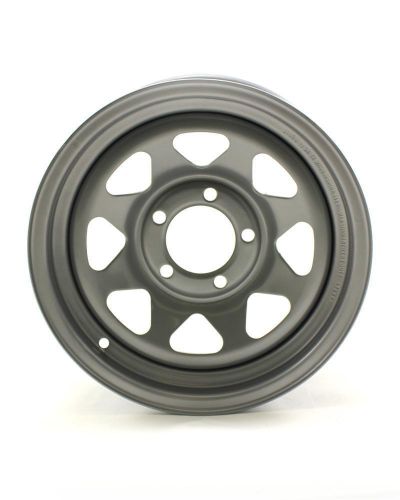 14x6 - 5-lug on 4.5&#034; silver spoke trailer wheel-ws413