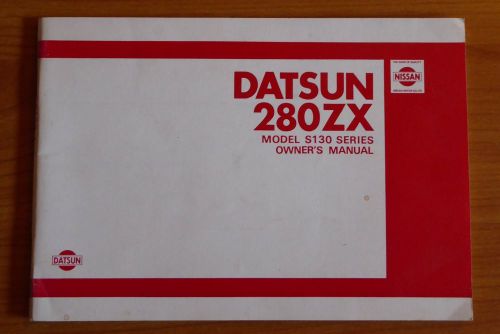 Datsun 280zx owners manual original oem owner user guide book 280 zx s130