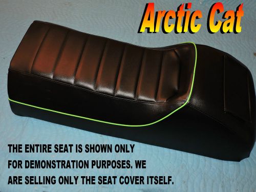 Arctic cat cougar new seat cover with green piping 1991-92  858b