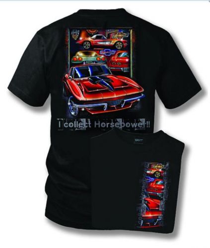 Men&#039;s c2 corvette edition-mid america motorworks i collect horsepower t-shirt 3x