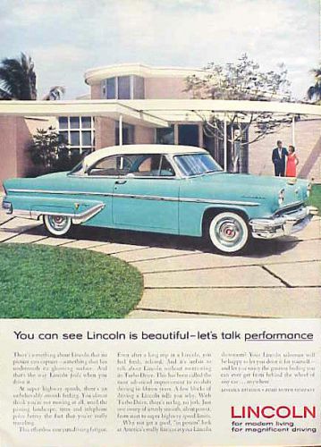 1955 lincoln original old ad cmy store 4more great ads   5+= free ship