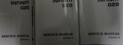 2001 infiniti g20 g 20 service repair shop manual factory new books 3 volume set