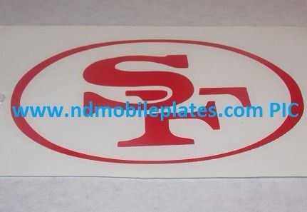San francisco sf red vinyl car tattoo decal sticker 4&#034;