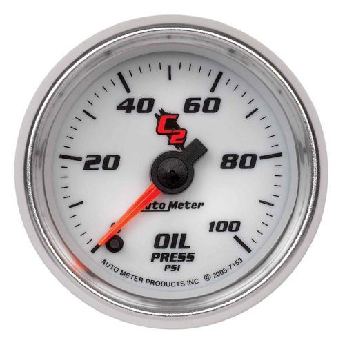 Auto meter 7153 gauge 2-1/16&#034; oil pressure gauge, c2