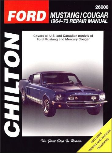 Ford mustang, mercury cougar repair &amp; service manual 1964-1973