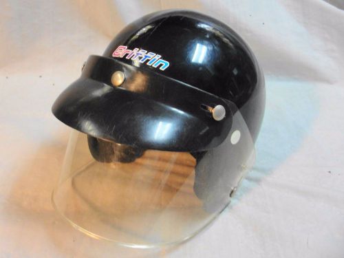 Vintage griffin snowmobile atv helmet made in canada adult small / youth large