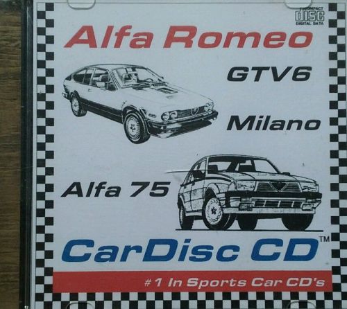 Car disc cd alfa romeo gtv6 milano 75 pdf factory manuals