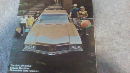 1970 oldsmobile vista cruiser station wagon sales brochure dealer literature