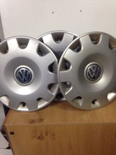 Vw jetta 15&#034; oem wheel cover hub cap 1j0 601 147 n 98 99 00 01 02 set of 3