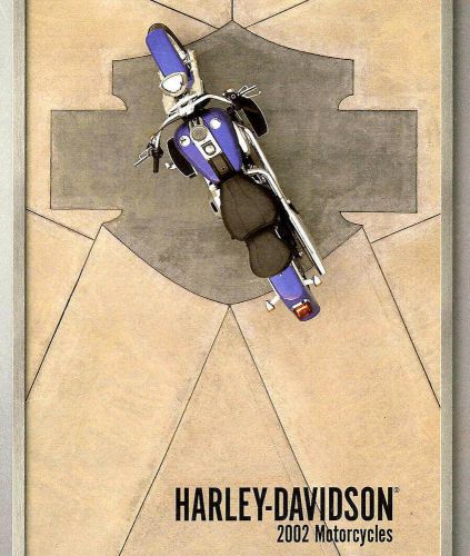 2002 harley-davidson large deluxe brochure -sportster-dyna-softail-electra glide