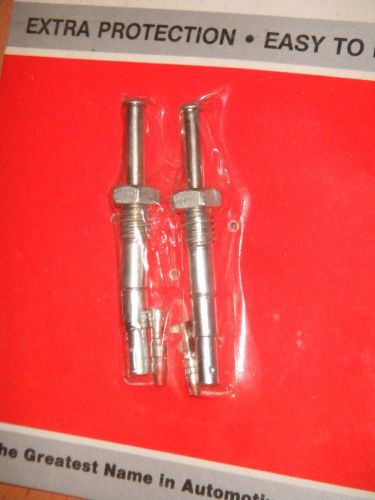 Wolo vintage (2) chrome door jamb pin switch open warning light push button 2” l