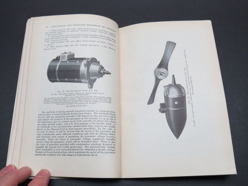 Original 1934 vintage aircraft electrical &amp; wireless equipment manual
