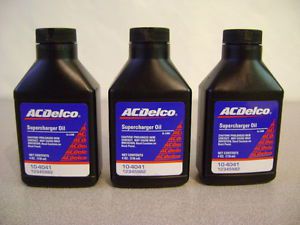 Lot of 3  gm supercharger oil oem 4 ounce bottle 10-4041  12345982