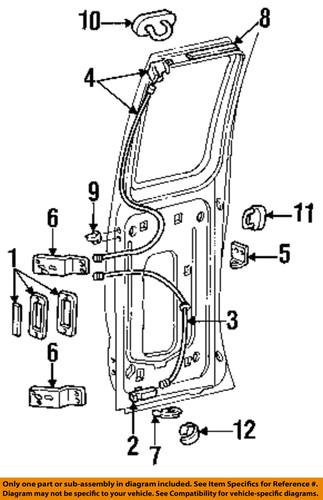 Ford oem 6c2z15264a01aa side loading door-lock assembly