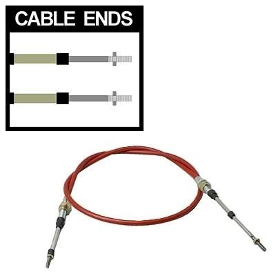 Tci auto 840600 shifter cables 2" stroke 6 ft. length red -  tci840600
