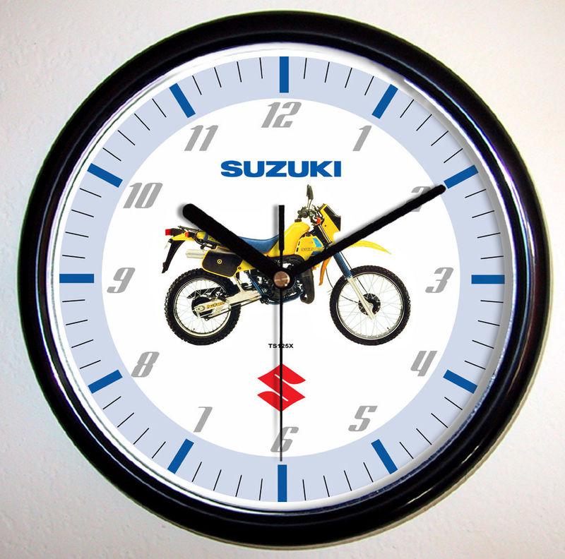 Suzuki ts125x motorcycle wall clock ts125 ts-125 1984 1983 1985
