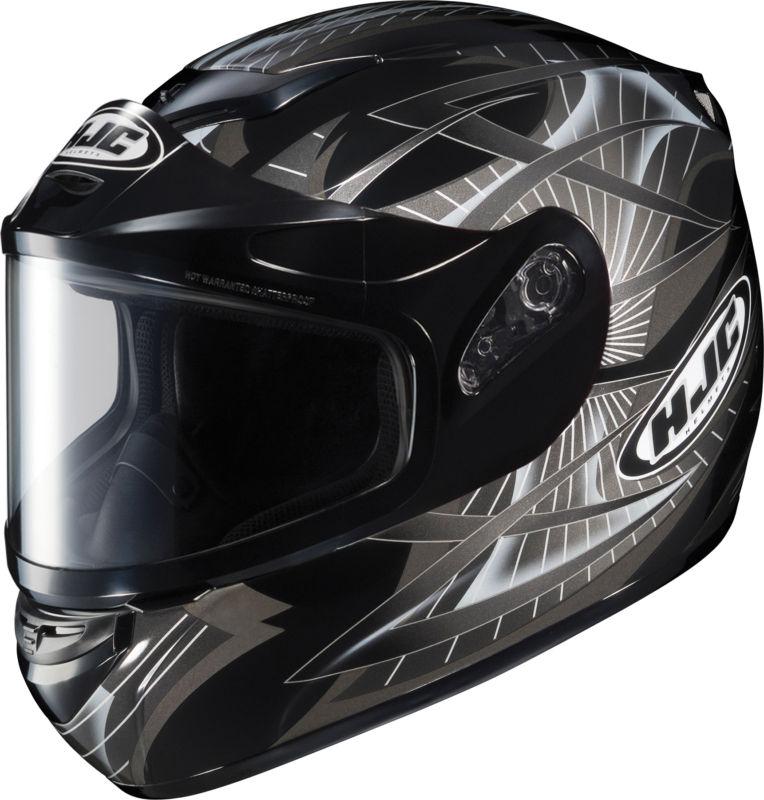 Hjc cs-r2 storm full face snowmobile helmet black size x-small