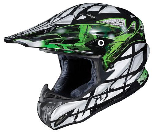 Hjc rpha-x tempest off road motorcycle helmet green size xx-large
