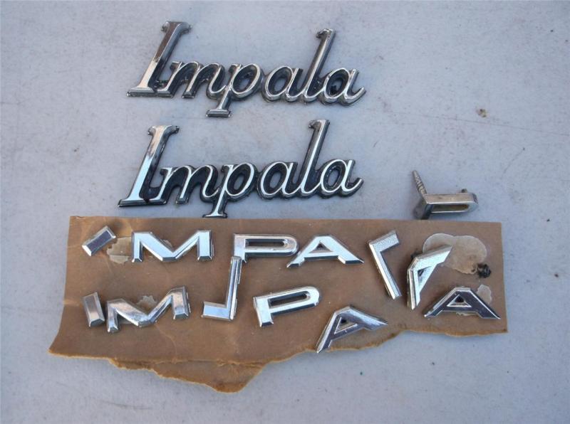 Lot of 4 vintage chevy impala emblems