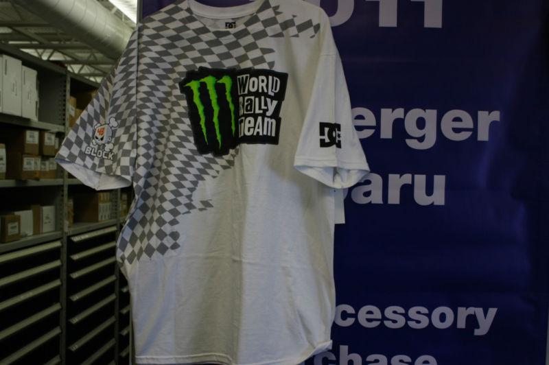 Dc ken block monster world rally team wraps white tshirt small