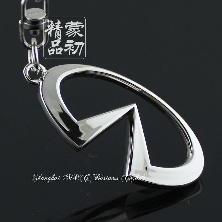 Motor keychain ring keyring zinc alloy electroplated free shipping for infiniti 