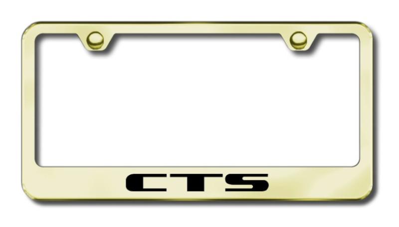 Cadillac cts  engraved gold license plate frame made in usa genuine