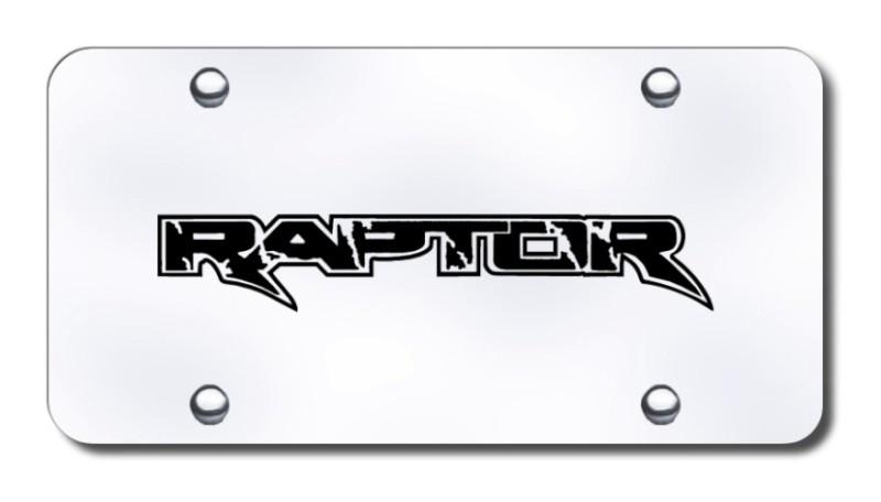 Ford raptor laser etched brushed stainless license plate made in usa genuine