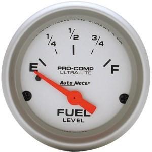 Autometer 2in. fuel level; 0 e/30 f; pre 65 gm; sse